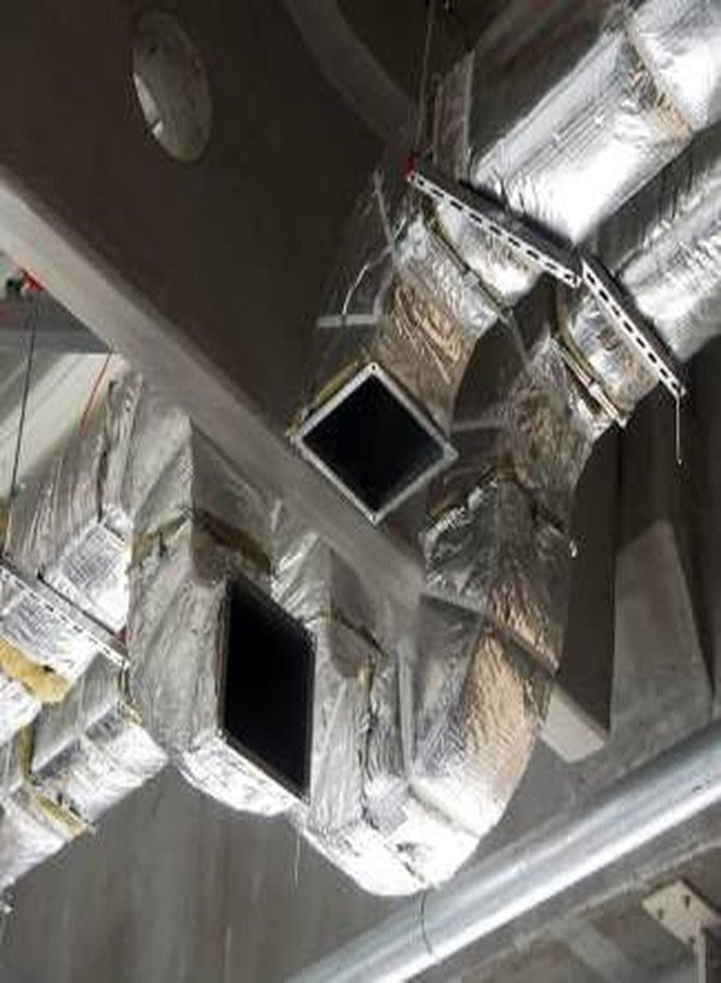 AGGBRO Aluminium FSK Tape - 50mm x 20m | Heat-Resistant Foil Scrim Kraft HVAC Tape for Ducting, Insulation & Sealing - Image 3